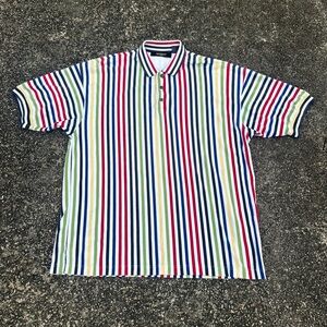 Colorful Striped Polo Shirt